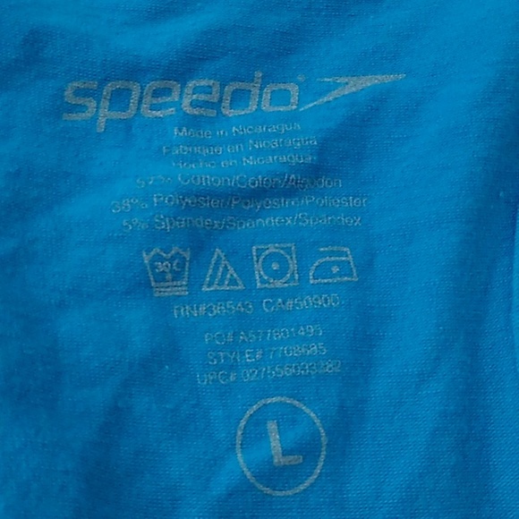 Speedo blue tank top (USA) print on the front - Picture 3 of 5
